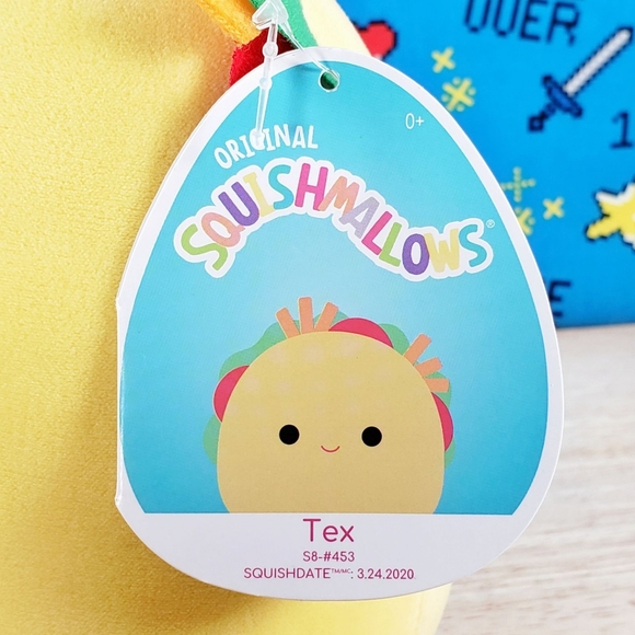 Squishmallow Tex the Taco 8" UltraSoft Stuffed Food Squad Kids Toy Plush NWT - Picture 10 of 12